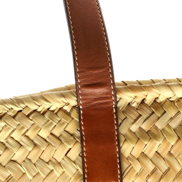 Loewe Basket Tote Raffia Medium Neutral - Picture 8 of 9